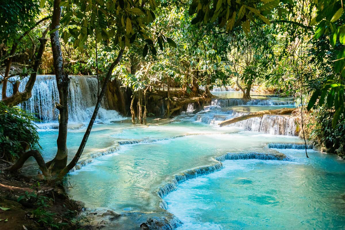 Laos's best-kept secrets. Kuang Si Falls