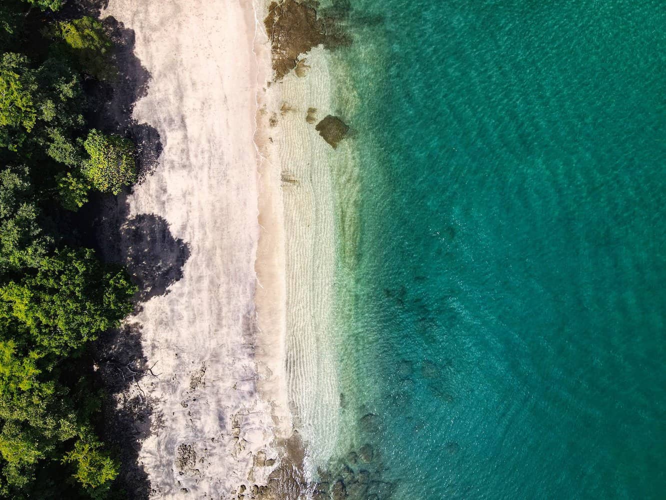 aerial photography of a beach slow living lifestyle