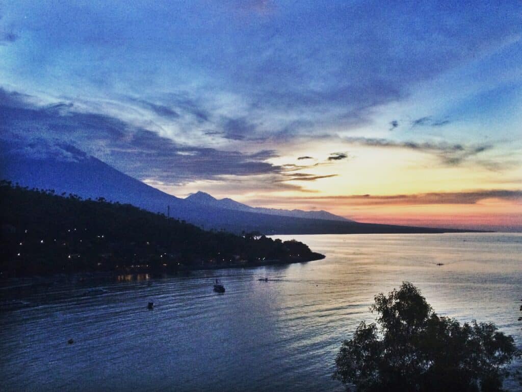 sunsets in amed, 3 weeks in bali itinerary