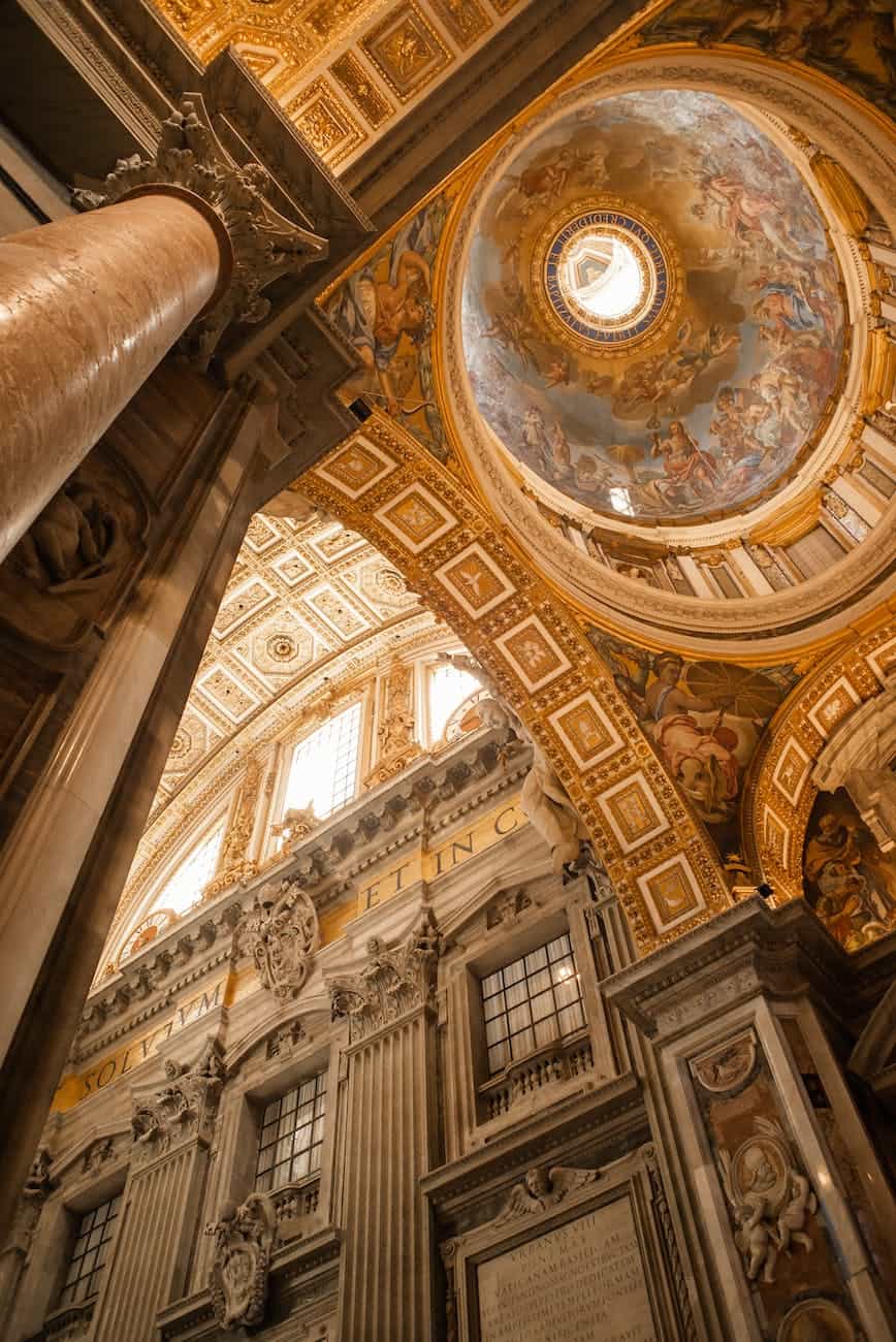 stunning interior of catholic cathedral vatican city pilgrimage