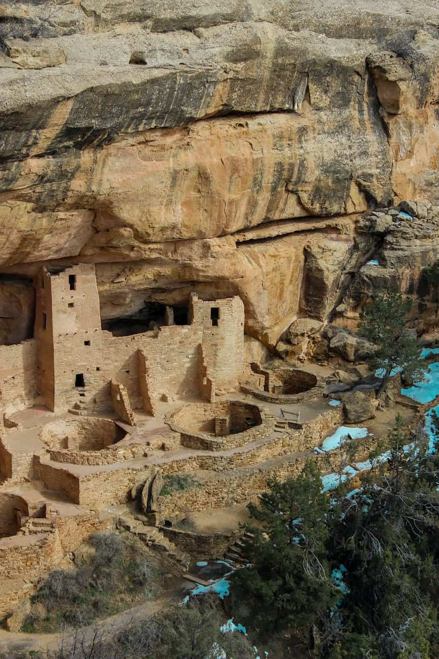 cliff palace in the mesa verde national park ley lines in colorado